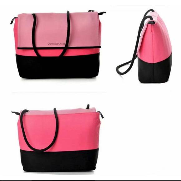 Victoria`s Secret Beach Bag Cooler Insulated Tote Large VS Cooler Tote Pink, - Picture 4 of 8